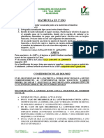 Información Matrícula 3º ESO