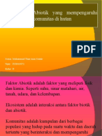 Faktor-Faktor Abiotik Yang Mempengaruhi Ekosistem Dan Komunitas Di