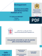 Presentation Du Projet Devant Le Conseil de Luniversité Le 27 Juillet 2018