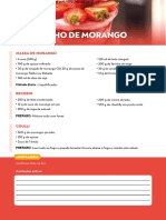 Receita Cremosinho Morango