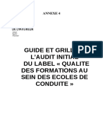 Annexe 4 - Guide Et Grille D'audit Initial