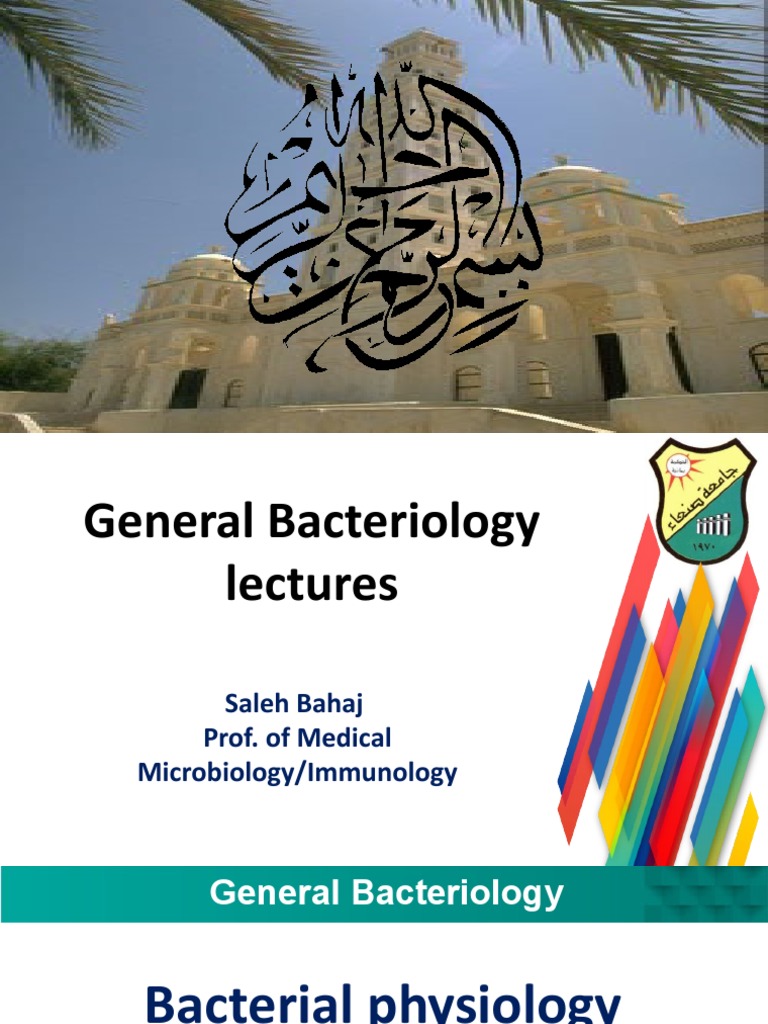 Lecture 1 Course Specification of General Bacteriology PDF Bacteria