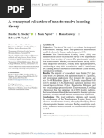 Social Science Quarterly - 2022 - Stuckey - A Conceptual Validation of Transformative Learning Theory