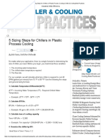 5 Sizing Steps For Chillers in Plastic Process Cooling - Chiller & Cooling Best Practices