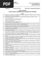 CS-1 Question Bank 2022