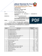 Informe 1250 - REQUERIMIENTO DE MATERIALES