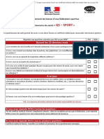 Questionnaire QS-SPORT