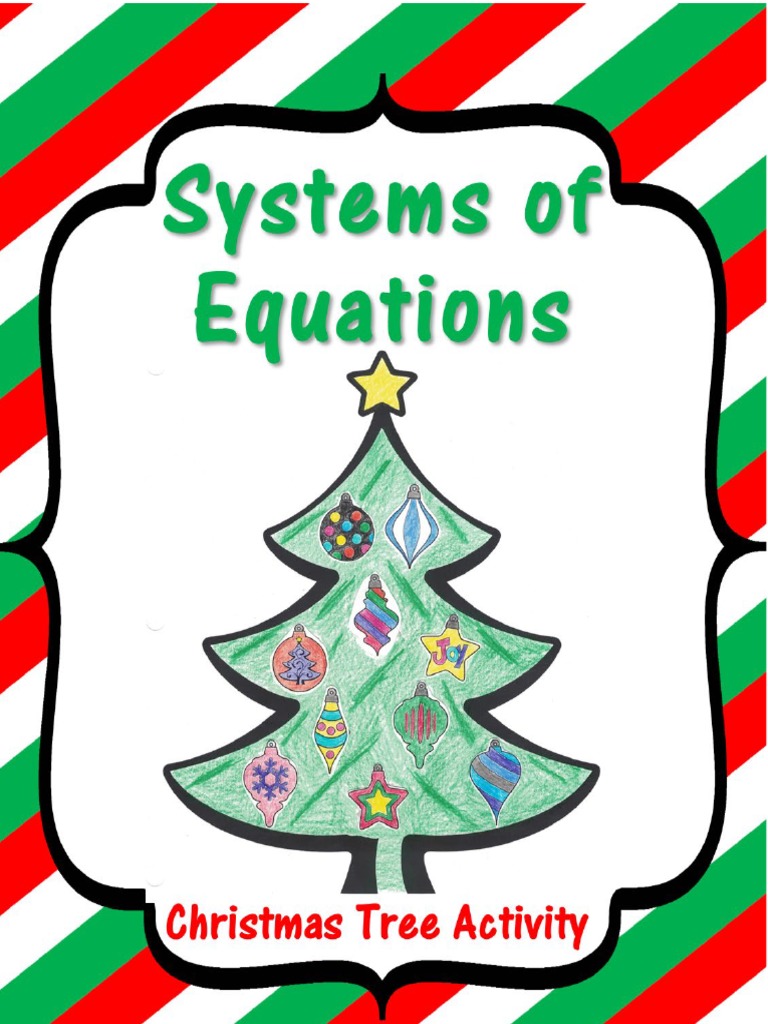 Systems-of-Equations-Christmas-Tree-Activity | PDF