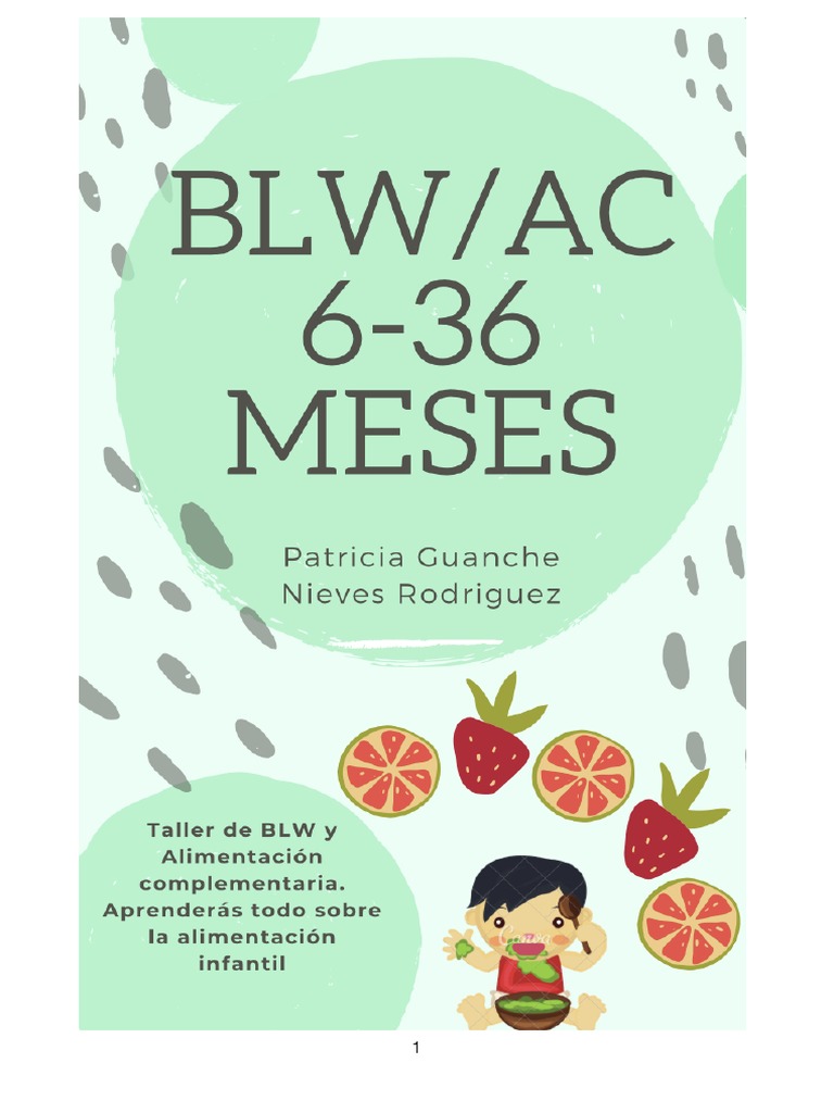 Taller Blw Ac 6 36 Meses Pdf Pdf Alimentos Cereales