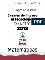 EXINGTEC - Matemáticas 2019