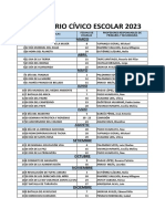 Calendario Civico Escolar 2023