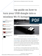 Step by Step Guide On How To Turn Your USB Dongle Into A Wireless Wi-Fi Hotspot - Dignited