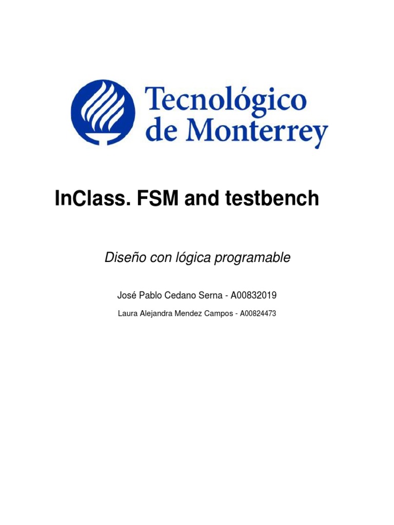 InClass. FSM and Testbench | PDF | Informática