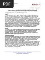 Download Sample Company Profile by Brian Makala SN62754566 doc pdf