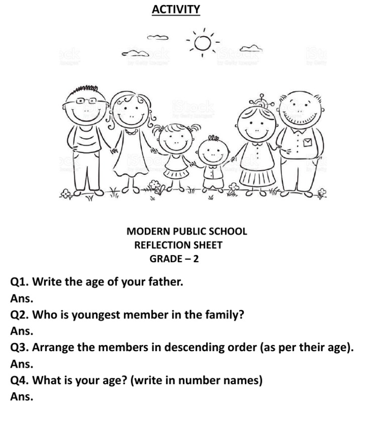 An Insightful Look into Family Dynamics An Elementary Student's