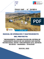 18.1 - Manuales de Operación y Mantenimiento - COMPONENTE OBLIGATORIO