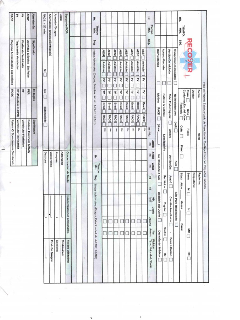 Hoja RCP | PDF