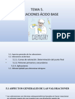 Tema 5. Valoraciones Acido Base