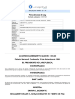 Ley - Reglamento para El Servicio Militar en Tiempo de P - 01-07-1991.