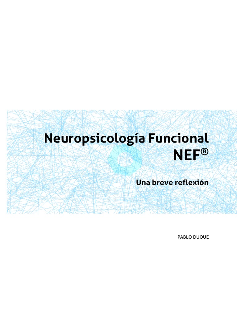 NEF ResumenBreve v1 | PDF | Memoria | Neuropsicología