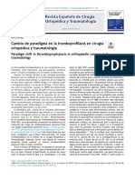 Cambio de Paradigma en La Tromboprofilaxis - 2022 - Revista Espa Ola de Cirug A