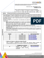 CORREO No. 0161. PRIM - SEGUNDA APLICACIOìN DE EVALUACIOìN DIAGNOìSTICA MEJOREDU .