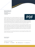 Black Yellow Modern Business Letterhead