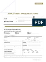 Employment Application Form