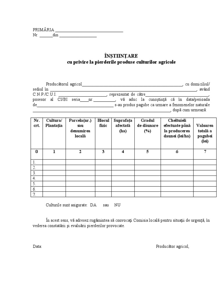 ÎNŞTIINŢARE Calamitati | PDF