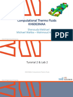 Tutorial 2 KH6063MAA Computational ThermoFluids Pre-Processing Geometry