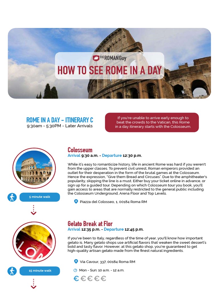 Rome in a Day: Colosseum to Vatican | PDF | Rome