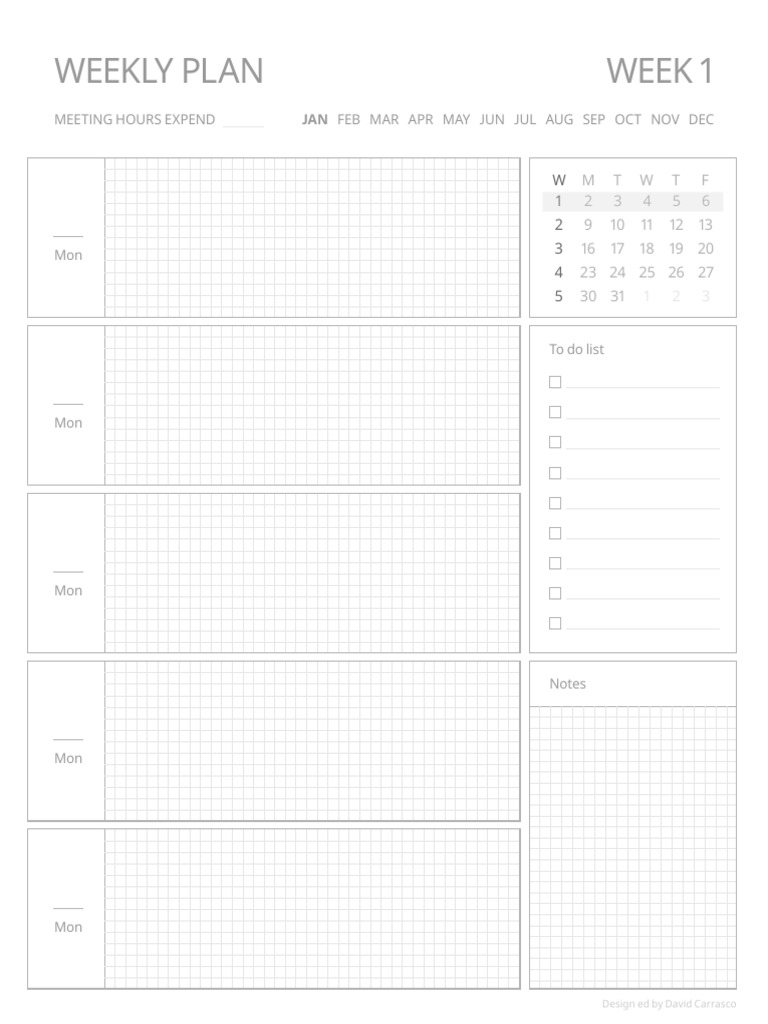 Weekly Plan | PDF