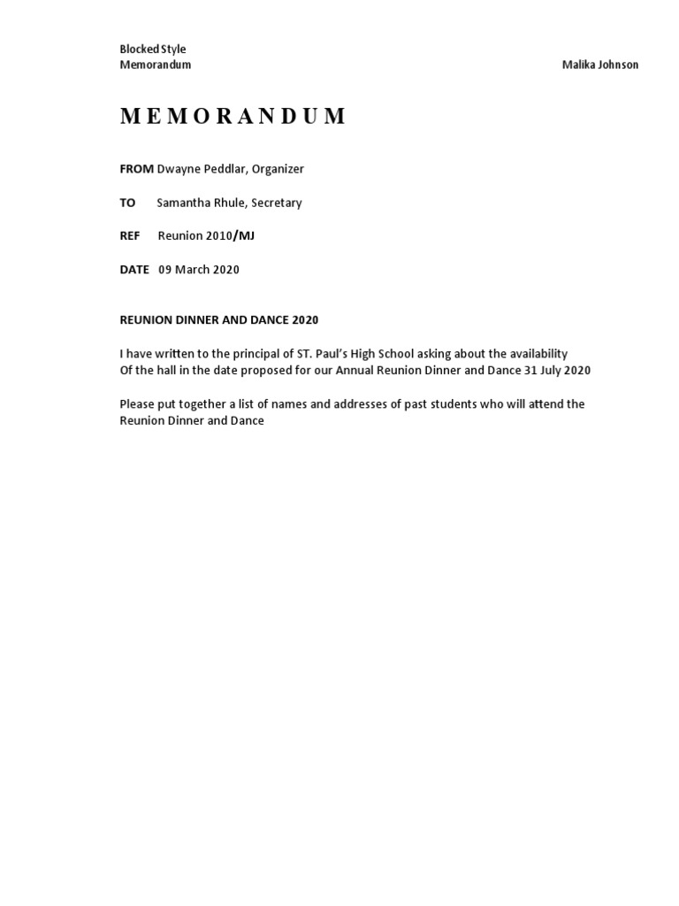 Memorandum PDF