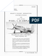 P-51H Pilots Flight Operating Instructions