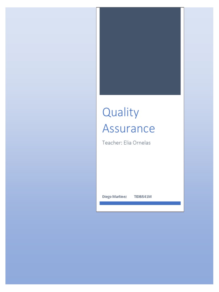 Quality Assurance | PDF | Quality Assurance | Usability