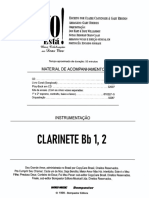 Grade Clarinete BB - Cantata Vivo Está