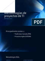 Metodologías en Proyectos de TI