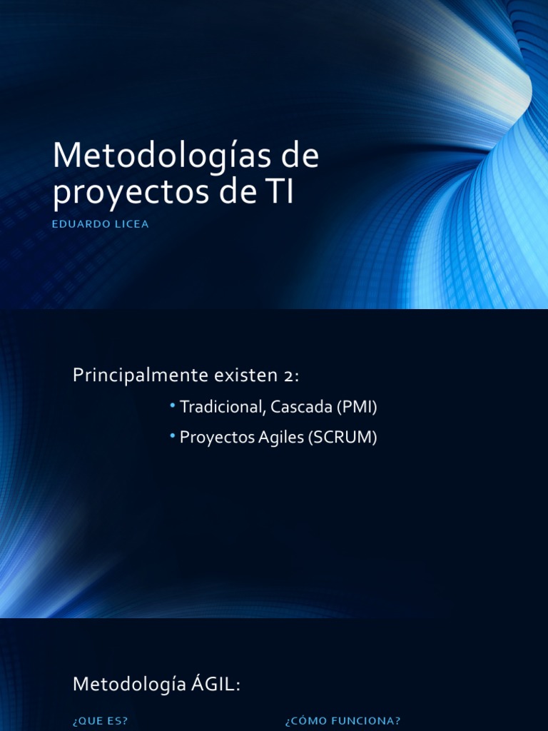 Metodologías de Proyectos de TI | PDF | Software | Ingeniería de Sistemas