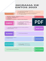 Infografía Cronológica Línea de Tiempo Con Fechas Moderna Multicolor