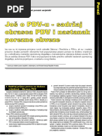 Dodatak Uz PDV Prijavu Obrazac D PDV BOS | PDF