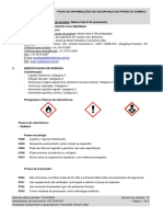 Ficha de Segurança Produto Químico
