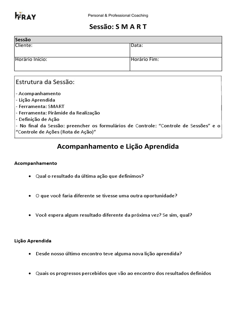Metas Smart | PDF | Tempo | Ciência cognitiva