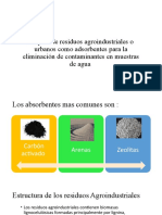 Empleo de Residuos Agroindustriales o Urbanos Como Adsorbentes