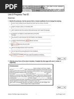 Sol3e Uppint U2 Progress Test B | PDF