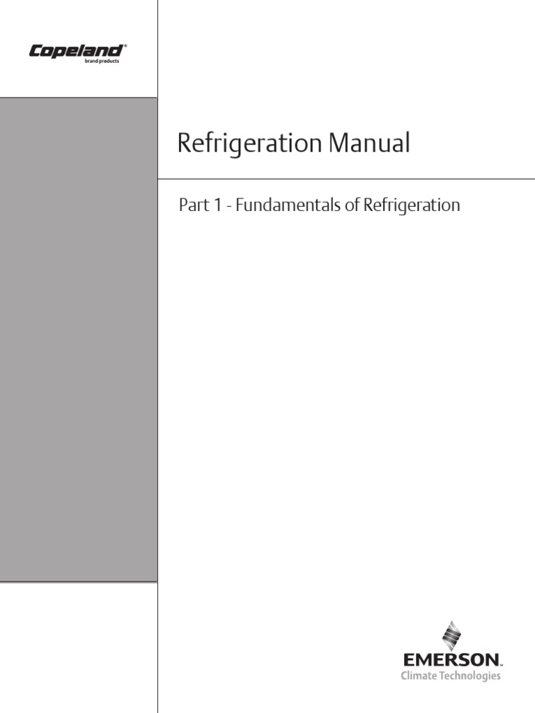 Part 1 Fundamentals of Refrigeration Ref | PDF | Pressure | Heat