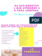 Aprender A Leer Etiquetas para Comprar Suplementos