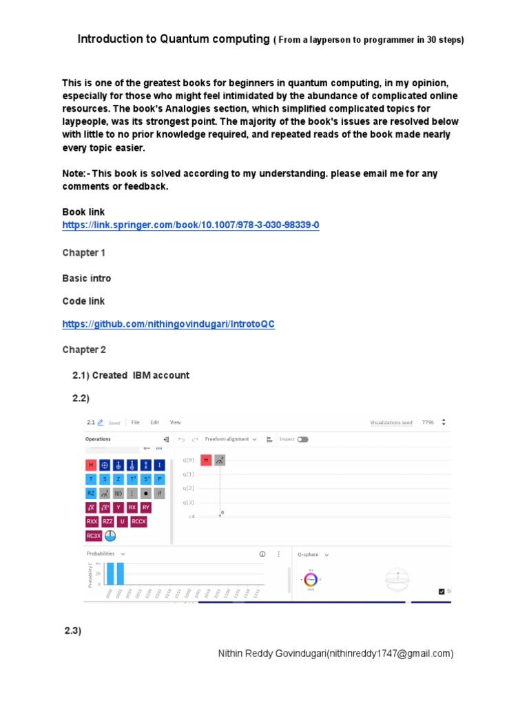 Introduction To Quantum Computing | PDF | Computing | Quantum Computing