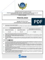 Processo seletivo para psicólogo na prefeitura de São José