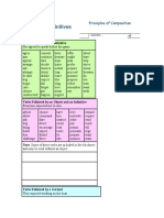 Principles of Composition: Verb Lists for Infinitives and Gerunds