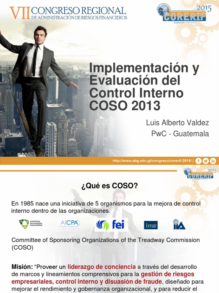 Implementación COSO 2013 en Control Interno | PDF | Evaluación ...